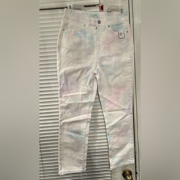 NWT High Rise Straight WHITE Crop Jeans size 6 - Picture 4 of 9